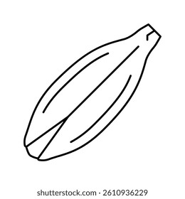 barley seed line icon vector. barley seed sign. isolated contour symbol black illustration