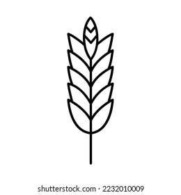 Barley Vector Icon fully editable

