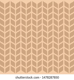 Barley vector illustrated pattern on gold background