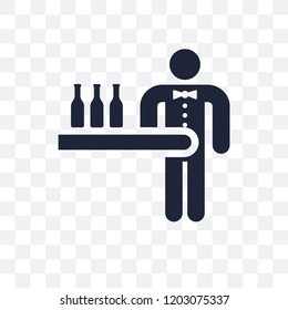 Barman transparent icon. Barman symbol design from People collection. Simple element vector illustration on transparent background.