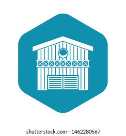 Barn for animals icon. Simple illustration of barn for animals vector icon for web design