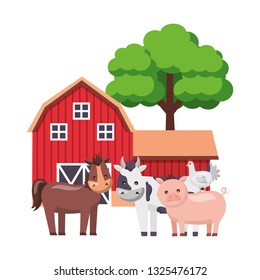 barn animals tree farm