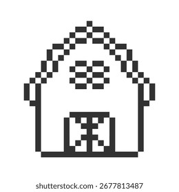 Barn Building Pixel Art retro