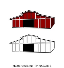 Barn Design Illustration vector eps format , suitable for your design needs, logo, illustration, animation, etc.
