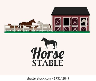 Barn design over white background, vector illustration