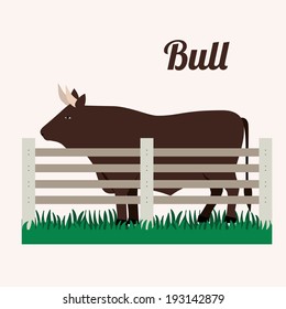 Barn design over white background, vector illustration