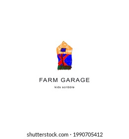 barn doodle isolated vector illustration