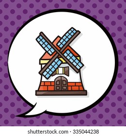 barn doodle, speech bubble