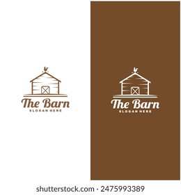 Barn farm  farmhouse  warehouse logo  vector design