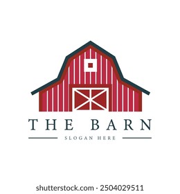 barn farm logo design concept vintage retro style