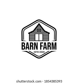 Barn Farm Logo Design Farmhouse Logo Stock Vector (Royalty Free ...