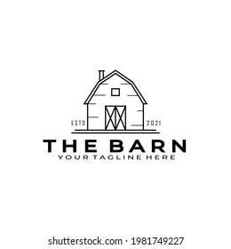 barn farm warehouse logo vector illustration design
