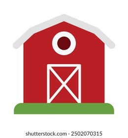 Barn Flat Icon Design For Personal nad Commercial Use