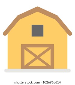 
 a barn house,byre-dwelling flat icon 
