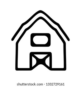 Barn icon. Farm sign