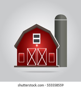 Barn icon, Farm icon vector illustration