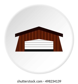 Barn icon. Flat illustration of barn vector icon for web