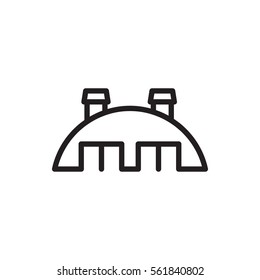 barn icon illustration isolated vector sign symbol