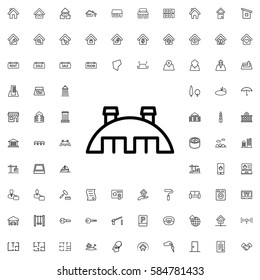 barn icon illustration isolated vector sign symbol. Real Estate icons set.