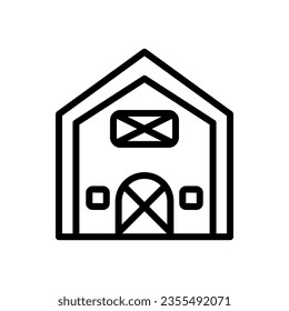 Stall-Icon-Linie-Stil-Vektorgrafik