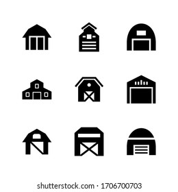 barn icon or logo isolated sign symbol vector illustration - Collection of high quality black style vector icons
