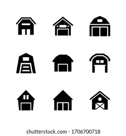 barn icon or logo isolated sign symbol vector illustration - Collection of high quality black style vector icons
