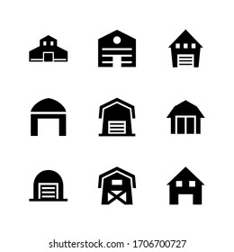 Stall-Symbol oder Logo einzeln auf Zeichen Vektorillustration Illustration - Sammlung von hochwertigen Vektorsymbol in schwarzem Stil
