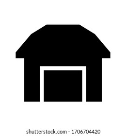 barn icon or logo isolated sign symbol vector illustration - high quality black style vector icons
