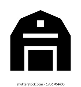 barn icon or logo isolated sign symbol vector illustration - high quality black style vector icons

