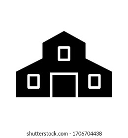 barn icon or logo isolated sign symbol vector illustration - high quality black style vector icons
