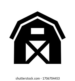 barn icon or logo isolated sign symbol vector illustration - high quality black style vector icons
