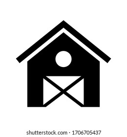 barn icon or logo isolated sign symbol vector illustration - high quality black style vector icons
