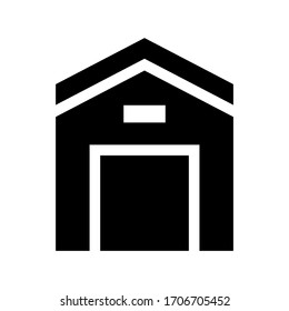 barn icon or logo isolated sign symbol vector illustration - high quality black style vector icons
