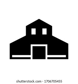 barn icon or logo isolated sign symbol vector illustration - high quality black style vector icons
