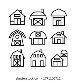 barn icon or logo isolated sign symbol vector illustration - Collection of high quality black style vector icons
