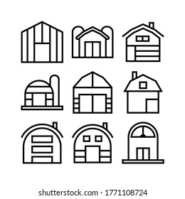 barn icon or logo isolated sign symbol vector illustration - Collection of high quality black style vector icons
