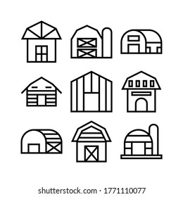 barn icon or logo isolated sign symbol vector illustration - Collection of high quality black style vector icons
