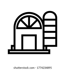 barn icon or logo isolated sign symbol vector illustration - high quality black style vector icons
