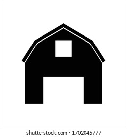 Barn icon on white background