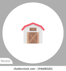 Barn icon sign vector,Symbol, logo illustration for web and mobile