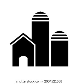 Starksymbol-Vektorgrafik. Vorzeigezeichen des Bauernhofs. Einlagensymbol oder Logo.