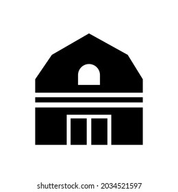 Barn icon vector. farm illustration sign. depository symbol or logo.