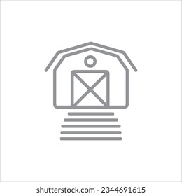 barn icon vector illustration symbol