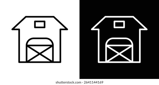 Barn icon vector simple element illustration editable