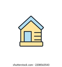Barn icons  symbol vector elements for infographic web