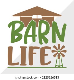 
Barn Life printable vector illustration