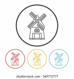 barn line icon