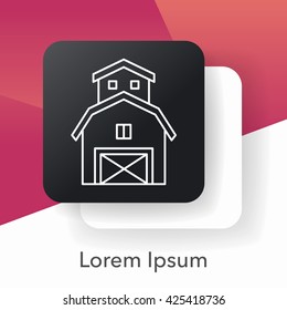 barn line icon