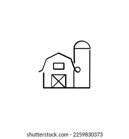 Diseño de iconos de estilo de línea de barras