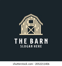 Barn Logo Concept Template Vector. Farmhouse, warehouse logo vector illustration design